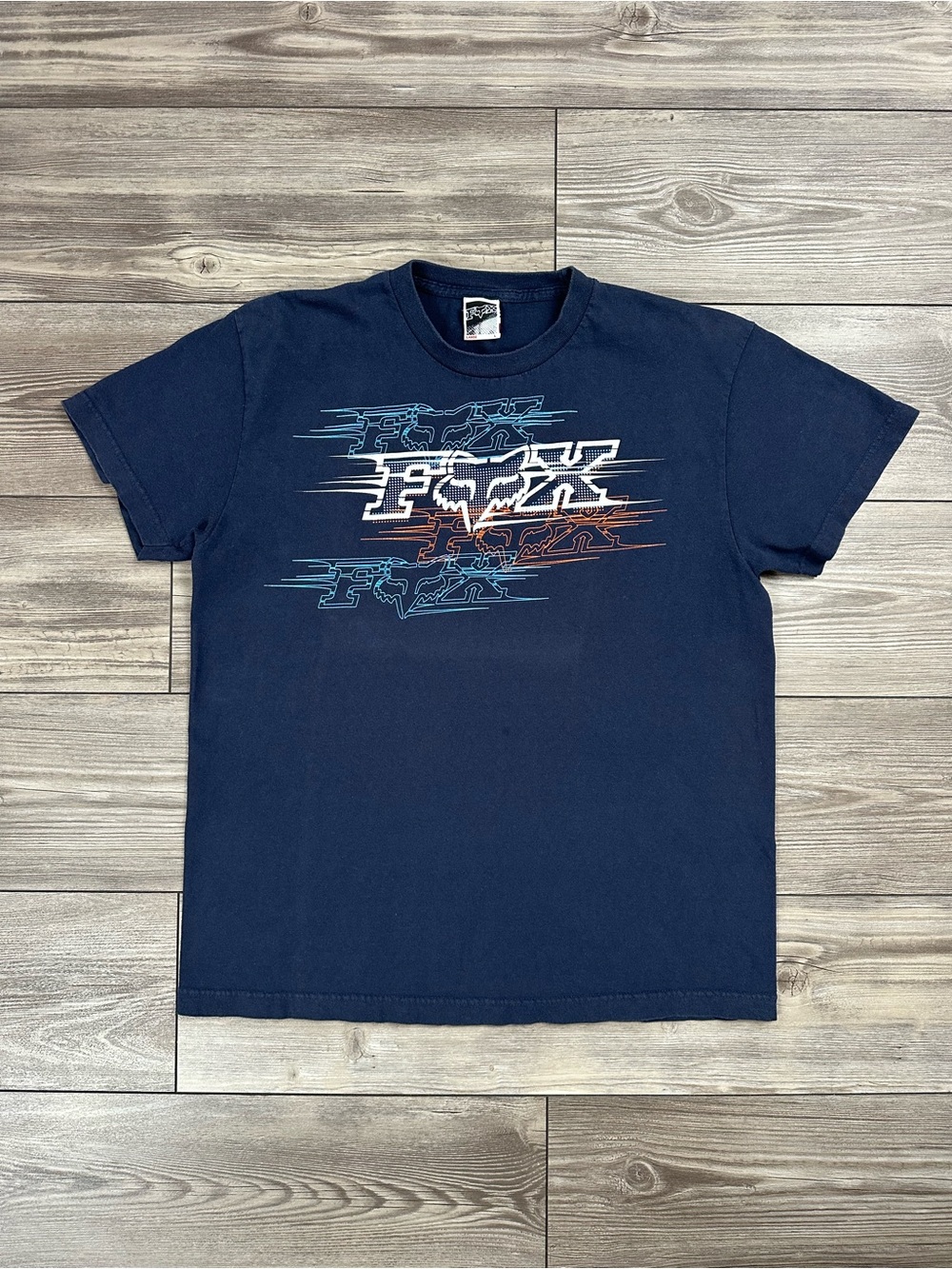 Y2K Fox Racing Graphic Logo T-Shirt